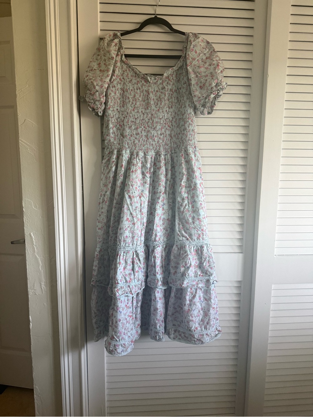 LoveShackFancy - Target Mint Green Pink Floral Maxi Dress - Picture 3 of 4